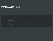 Tablet Screenshot of acatcalledfrank.com